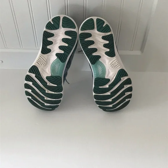 Asics Teal Blue Athletic Shoes with Cushioned Sole - Picture 4 of 6